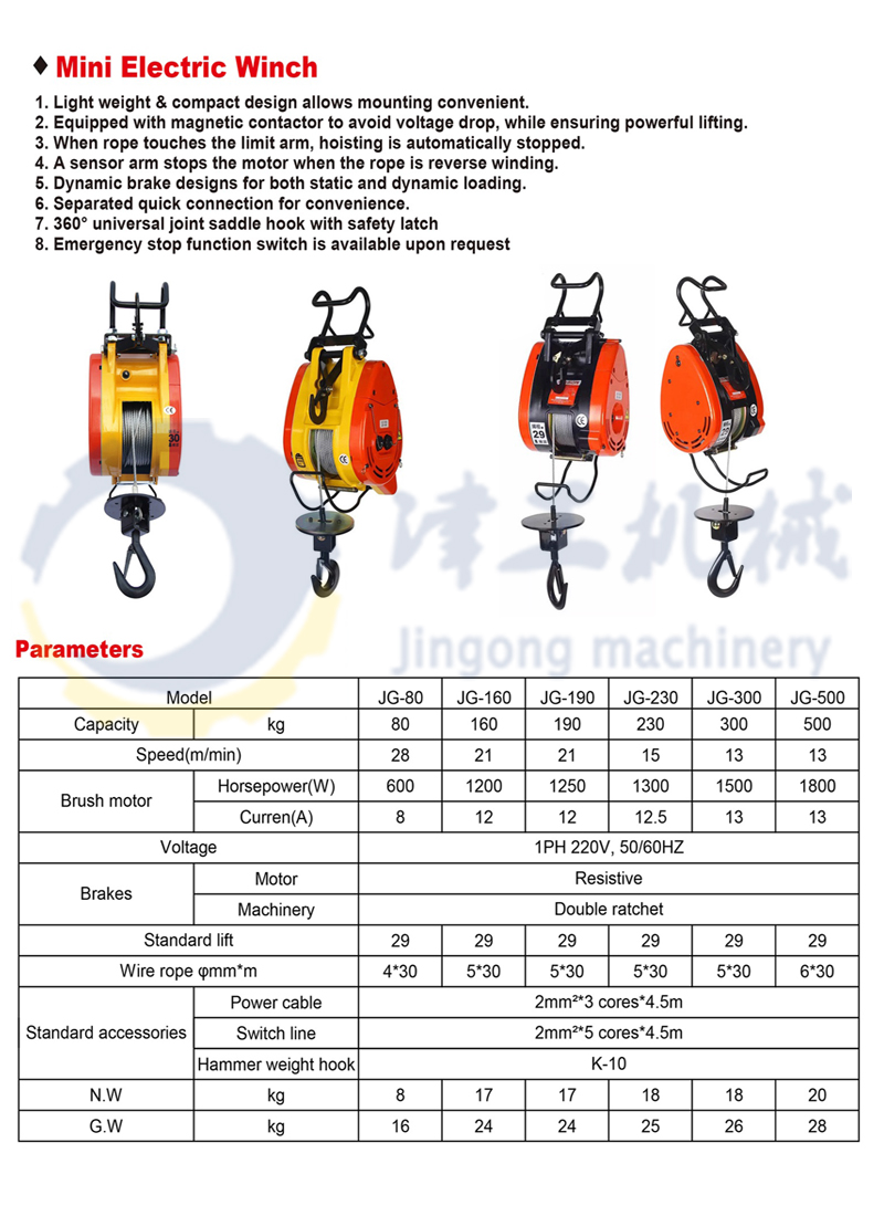 小金刚电动葫芦